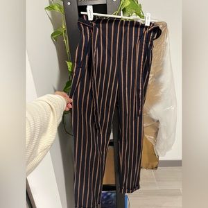 Zara | striped trousers